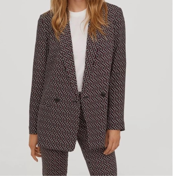 GP & J Baker H&M Collection Red Patterned Blazer - Picture 5 of 16